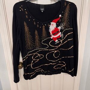 Dillards Holiday Tradition sweater 3x sequined throughout Berek Studio